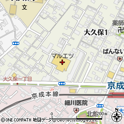千葉銀行マルエツ大久保駅前店 ＡＴＭ周辺の地図