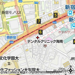 ＬＩＴＡＬＩＣＯワークス　新宿南口周辺の地図