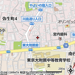 東京都中野区弥生町3丁目27-2周辺の地図