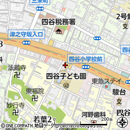 ローソンストア１００四谷２丁目店周辺の地図