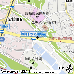 東京都立川市錦町5丁目12周辺の地図