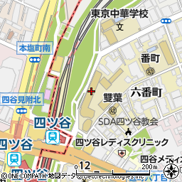 東京都千代田区六番町14-1周辺の地図