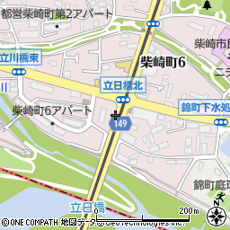 東京都立川市柴崎町6丁目周辺の地図