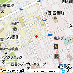 東京都千代田区六番町3-8周辺の地図