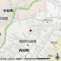 山梨県甲府市西田町2-20周辺の地図