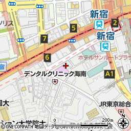 ＡｎｇｅｌＷａｘ新宿店周辺の地図