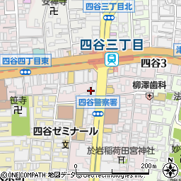 東京都新宿区左門町3周辺の地図