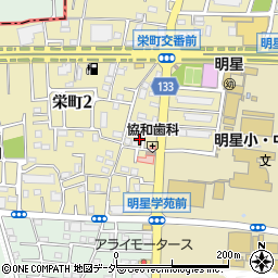 東京都府中市栄町2丁目10周辺の地図