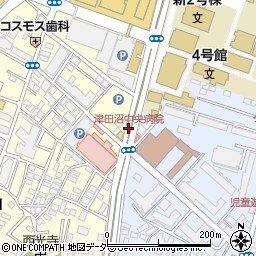 津田沼中央病院周辺の地図