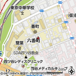 東京都千代田区六番町7-36周辺の地図