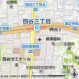 東京都新宿区左門町2周辺の地図