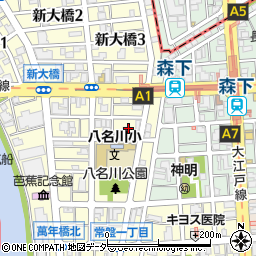 東京都江東区新大橋3丁目4周辺の地図