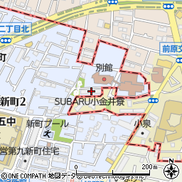 東京都職員府中住宅周辺の地図
