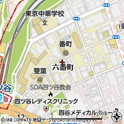 東京都千代田区六番町6-7周辺の地図