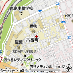 東京都千代田区六番町7周辺の地図