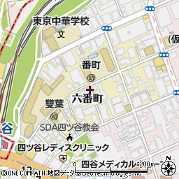 東京都千代田区六番町7-19周辺の地図
