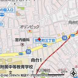 東京都中野区弥生町3丁目9-19周辺の地図