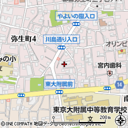 東京都中野区弥生町3丁目27-17周辺の地図