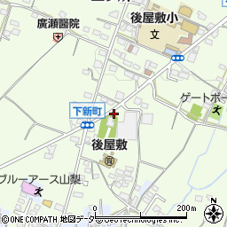 フルーツ山梨農業協同組合　後屋敷支所共撰所周辺の地図