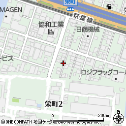 千葉県船橋市栄町2丁目8周辺の地図