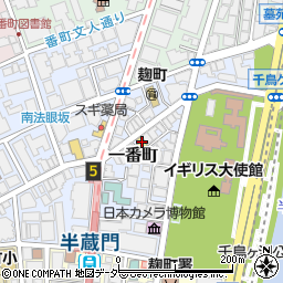 東京都千代田区一番町7-5周辺の地図