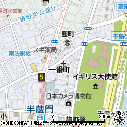 東京都千代田区一番町7周辺の地図