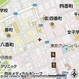 東京都千代田区六番町3-1周辺の地図