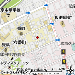 東京都千代田区六番町1-27周辺の地図