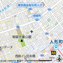 東京都中央区日本橋堀留町1丁目周辺の地図