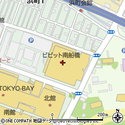 ノジマビビット南船橋店周辺の地図