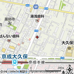 習志野大久保東郵便局 ＡＴＭ周辺の地図