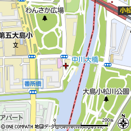 旧中川・川の駅周辺の地図