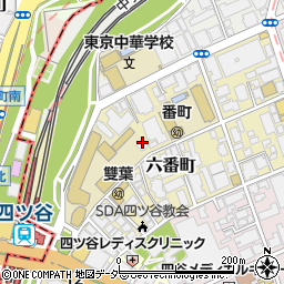 東京都千代田区六番町12-6周辺の地図