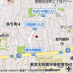 東京都中野区弥生町3丁目27周辺の地図