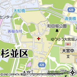 東京都杉並区大宮1丁目周辺の地図