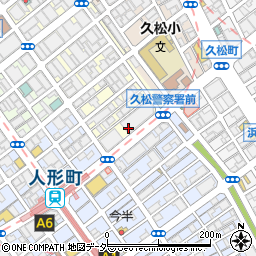 東京都中央区日本橋富沢町1周辺の地図