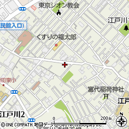 江戸川中央公園トイレ周辺の地図