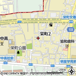 東京都府中市栄町周辺の地図