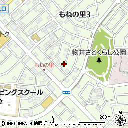 千葉県四街道市もねの里周辺の地図