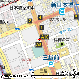 秀山堂画廊周辺の地図