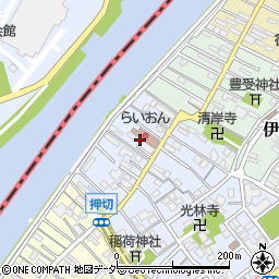 千葉県市川市押切3-8周辺の地図