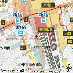 ペッシェドーロ 新宿店周辺の地図