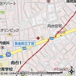 ファミリーマート中野弥生町一丁目店周辺の地図