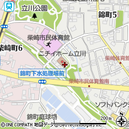 東京都立川市錦町5丁目13周辺の地図