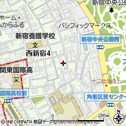 東京都新宿区西新宿4丁目周辺の地図