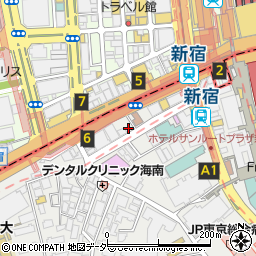 f.cafe エフカフェ 新宿周辺の地図