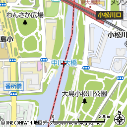 中川大橋周辺の地図