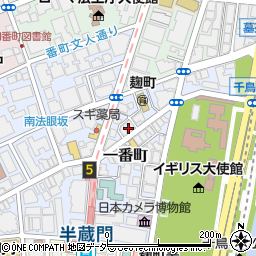 東京都千代田区一番町4-25周辺の地図