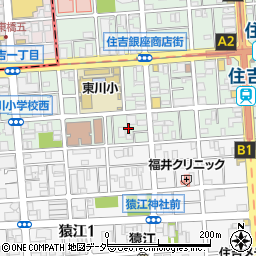 東京都江東区住吉1丁目13周辺の地図