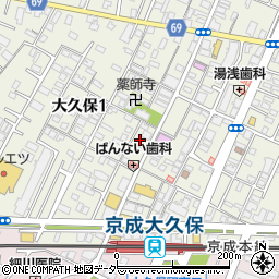 習志野メガネセンター周辺の地図